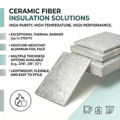 Ceramic Fiber High Temperature Insulation Blanket High Density Fireproof Thermal