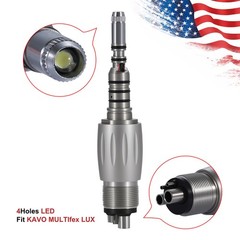 Dental LED Quick Coupler 4 Hole for KAV MULTIFlex LUX Fiber Optic Handpiece dk