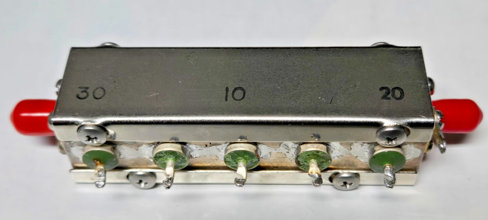 KAY 3 element attenuator 10, 20, 30dB for 0-60dB atten, 7-12V, DC-1.5GHz Tested