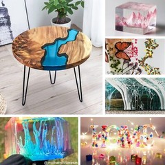 LETS RESIN Crystal Clear Epoxy Resin 32oz Bubbles Free Epoxy Resin Table Top