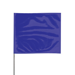 Presco 21 in. Steel Wire Staff Marking Flags [2.5 in. x 3 in. Flag]: 2 in. x 21