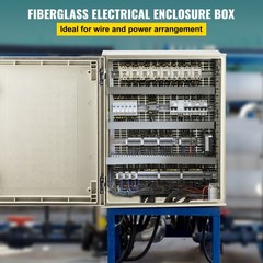 Uimoso Fiberglass Electrical Enclosure Box 19.7×15.7×7.9 in Wall Mount