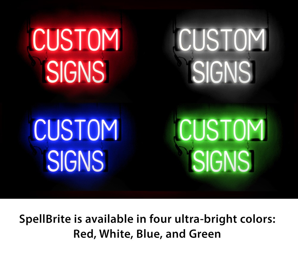 SpellBrite Custom LED Signs for Business – Bright, Long-Lasting, Durable