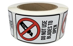 Do Not Use Blades To Open Labels | 2 x 3″ Inch | 500 on a Roll
