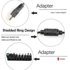 60W Adjustable Voltage 3 to 24V AC/DC Switch Power Supply Adapter 9 Plugs LED