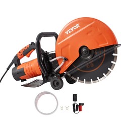 VEVOR 14” Portable Electric Concrete Saw with Water Pump and Blade Wet/Dry