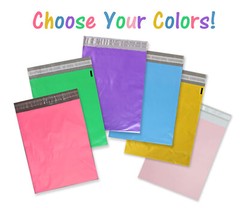 14.5×19, 12×15.5, 10×13, 6 Color Poly Mailers Self Sealing Shipping Bag Envelope
