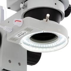 AmScope 7X-90X Trinocular Stereo 70-LED Microscope+2-Arm Boom+4K 8MP HDMI Camera