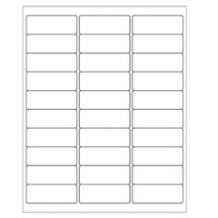 1″ x 2 5/8″ Address Mailing Labels Sheet FBA SKU Labels 30/sheet 30 UP Adhesive