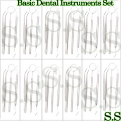 45 Instruments Basic Dental Set Mirror Explorer College plier Good Quality NEW