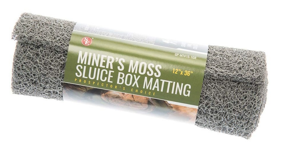 Sluice Monkey Grey Miner’s Moss Sluice Box Matting, 12″x 36″ 10mm Thick