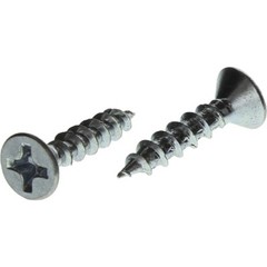 Phillips Flat Head #6 x 1/2″, 5/8″ or 3/4″ Wood particle board MDF screws Zinc