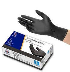 Black Nitrile Gloves 5 Mil Heavy Duty Powder Free Disposable Mechanic Tattoo