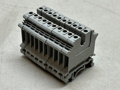 PHOENIX CONTACT UK5N WIRE TERMINAL BLOCKS GRAY / GREY LOT OF 10