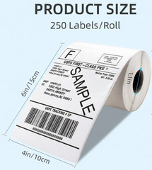 VRETTI Self Adhesive Thermal Shipping Labels Roll 4×6 Zebra 2844 Eltron ZP450