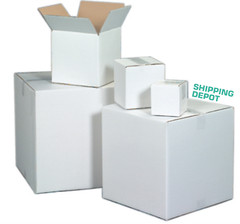 50~ 8x6x4″ Cardboard Corrugated Boxes White Great up to 65 lbs by Shipping Depot