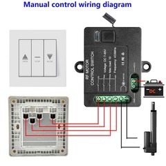 Forward Reverse Remote Switch,Linear Actuator 12V Remote Control Switch,DC7V4…