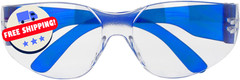 Safety Glasses – Scratch Resistant Wraparound Eyeware, Polycarbonate, 12 Colors
