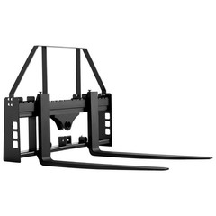 Uimoso Pallet Fork Frame Attachment with 48-inch Skid Steer Forks, 4000 lbs