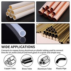 MuHize Brass Compression Ferrules Kit – 50 Pieces 3/8 Inch Inch, 50 pcs