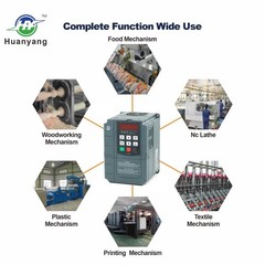 Huanyang VFD 220V 3HP 2.2KW Inverter CNC single phase to 3 phase for Motor