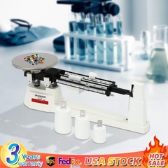 Lab Triple Beam Balance Scale 2610G x 0.1g Stainless Steel Retro Lightweight