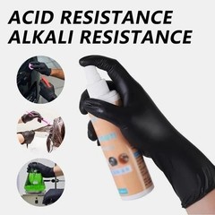 Heavy-Duty 5 Mil Black Nitrile Exam Gloves (Disposable & Powder-Free)