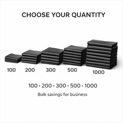 Black T-Shirt Plastic Grocery Bags 0.67 Mil 21×6.5×11.5 1/6 Large Shopping Bulk