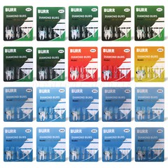 100 Pcs/20 Boxes Dental Diamond Burs FIT For High Speed Handpiece Medium FG1.6mm