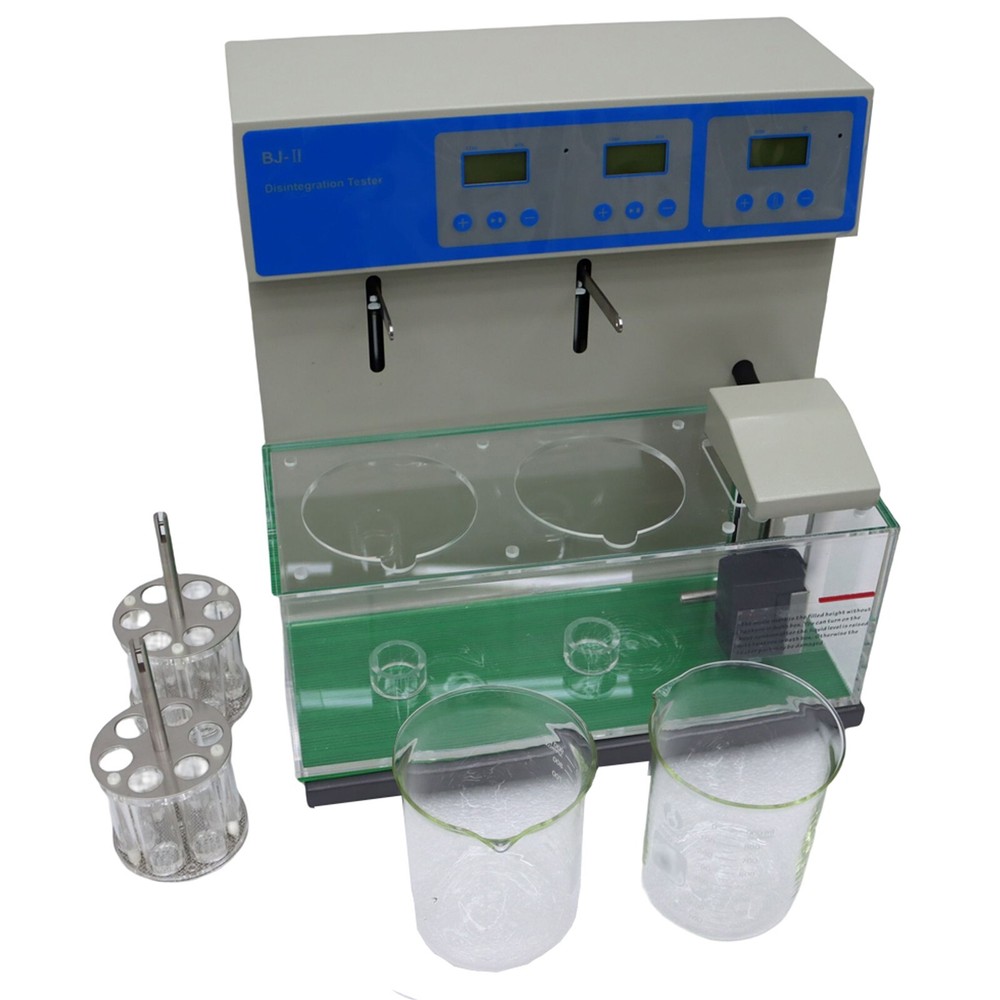 Double Cups Tablet Disintegration Tester Lab Disintegration Time Limit Tester