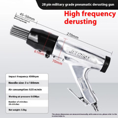 Pneumatic Descaling Descaler Knocking Rust Gun Corner Straight Descaling Gun