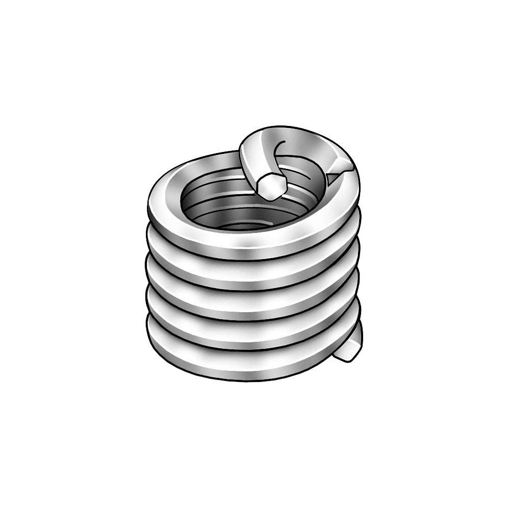 GRAINGER APPROVED 3520-2.50X1.5D Helical Insert,SS,M2.5 x0.45,3.75mm,Pk10 5WZK6