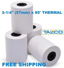 (50) CLOVER MINI / MOBILE (2-1/4″ x 85′) THERMAL PAPER ROLLS ~FREE SHIPPING~