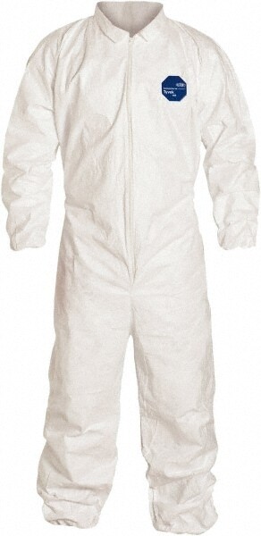 DUPONT Disposable Coveralls 25pk Size Large, 1.2 oz, Tyvek TY125SWHLG002500