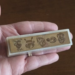 Vtg Quartz & Copper Brass Plate King Features Syndicate Cartoon Characters 1960s