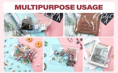 200 19×24 1.5 Mil Bags Resealable Clear Suffocation Warning Poly OPP Cello Bag