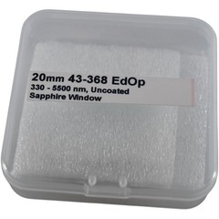NEW Edmund Optics 43-368 Uncoated Sapphire Precision Window 20mm Dia 2mm Thick