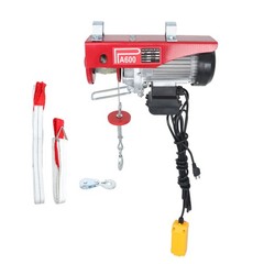 1320lbs Electric Lifting Winch 110V w/14ft Wired Remote Garage Crane Hoist