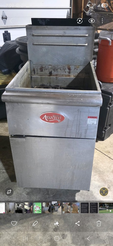 Stainless Steel Floor Commercial Kitchen propane Deep Fryer Cooker 70-100 lb