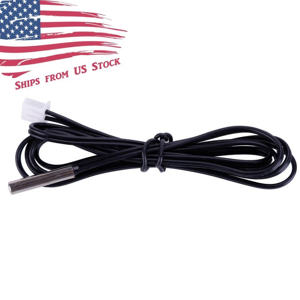 NTC Thermistor Temperature Sensor Probe 10K 3950 20 Inch 50cm Length Waterproof