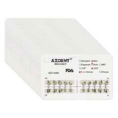 AZDENT Dental Orthodontic Brackets Braces Metal Mini Roth.022 Hooks 345