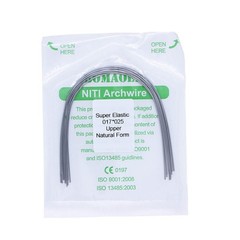 30×Dental Ortho Super Elastic Niti Rectangular Arch Wires Natural 17×25 Upper