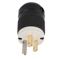 125V US Industrial Grade 3 Poles Waterresistant Plug Connector, 3 Holes Power…