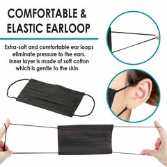 50 PCS Face Mask Non Medical Surgical Disposable 3-Ply Mouth Cover-Mix Color