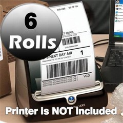 6 Rolls 220/Roll Thermal Shipping Labels 4×6 Compatible 1744907 Dymo 4XL Printer