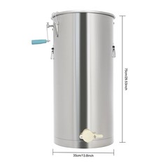 Manual Honey Extractor 2 Frame Beekeeping Honeycomb Spinner Stainless Steel