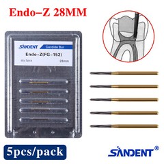 Endo-Z Bur Dental Carbide Tungsten Steel Burs 28mm Surgical Cutter 5Pcs