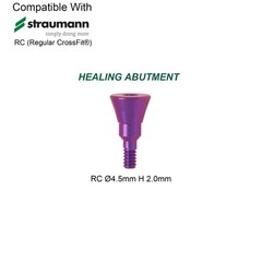 US Dental Healing Abutment Cap Fit Straumann ITI BLT/BL Implants RC NC Titanium