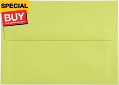 A7 Colored Invitation Envelopes – 5 1/4 x 7 1/4 – Ultra Lime Green – 50/Pack