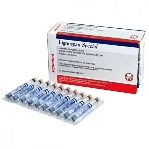 2 X New Dental Special Lign ospan 50 Cart 2% 1:80,000 Free Shipping Exp Feb 2026